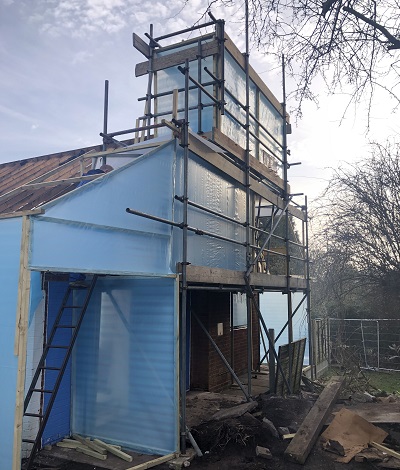 Enclosure Construction Works at Ross on Wye Bungalow