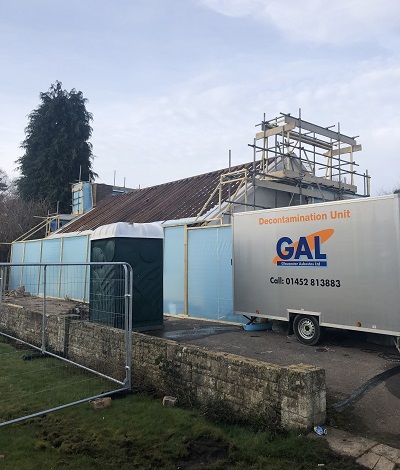 Asbestos removal works Hereford